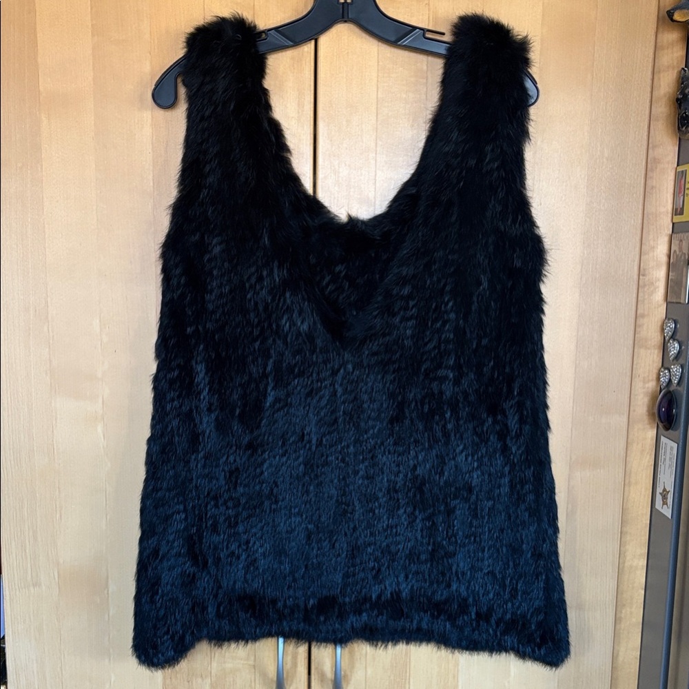 Rex Rabbit Fur Top NWT